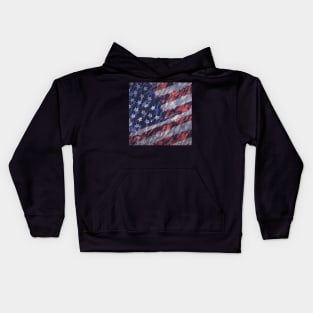 Rustic American Flag Kids Hoodie